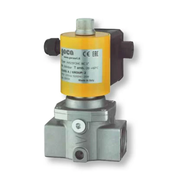 AUTOMATIC GAS VALVES - High Capacity - Fast Opening / Fast Closing 1/2”, 3/4” and 1” - Pmax 360mbar